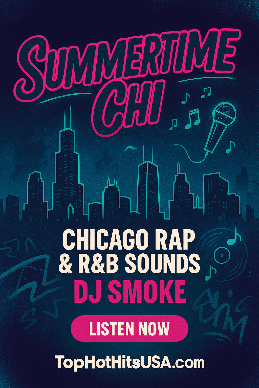 Summertime Chi — Skyline + Neon Mic