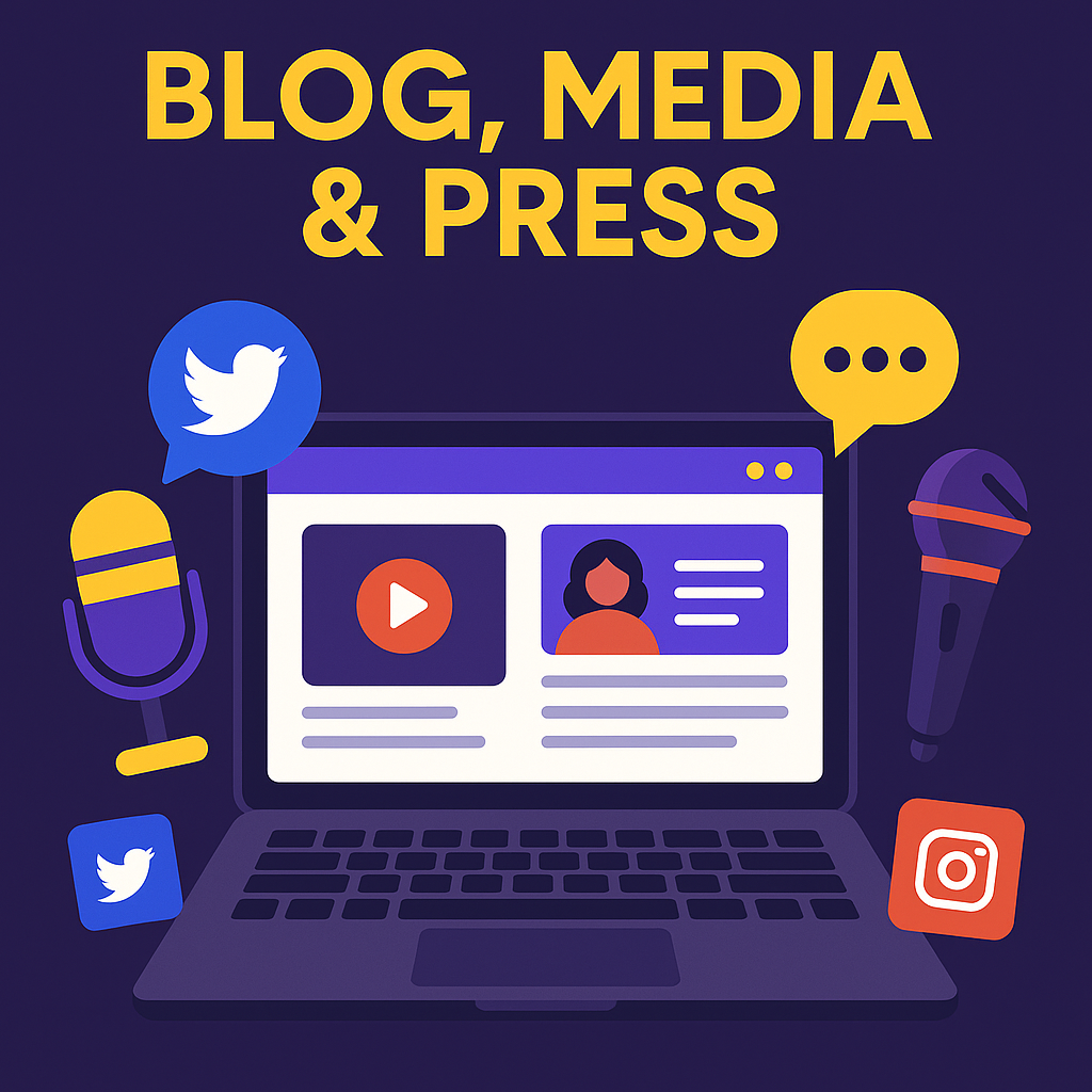 Blog, Media and Press exposure graphic