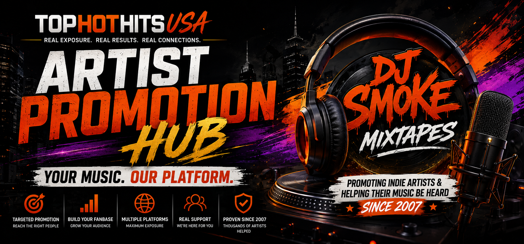 Top Hot Hits USA Artist Promotion Hub for independent artists