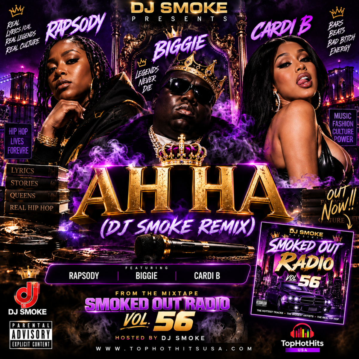 Rapsody x Biggie x Cardi B Link Up on DJ Smoke’s “Ah Ha”&nbsp;Remix