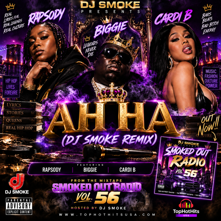 Rapsody x Biggie x Cardi B Link Up on DJ Smoke’s “Ah Ha”&nbsp;Remix